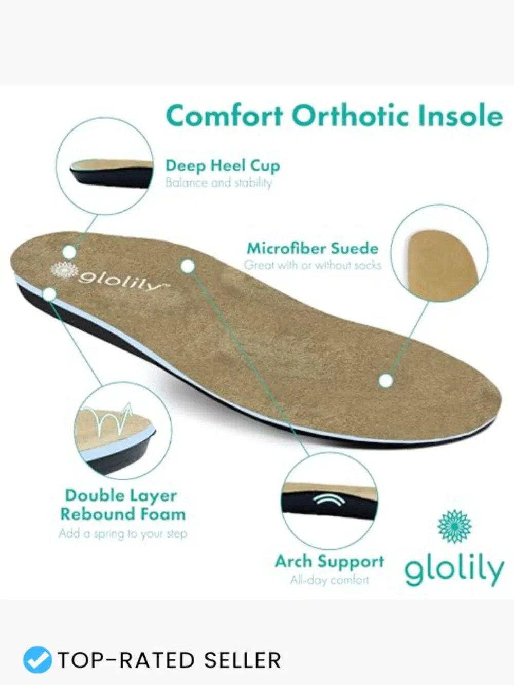 Orthopedic Platform Sneakers Comfortable Arch Support Walking Shoes Slip On